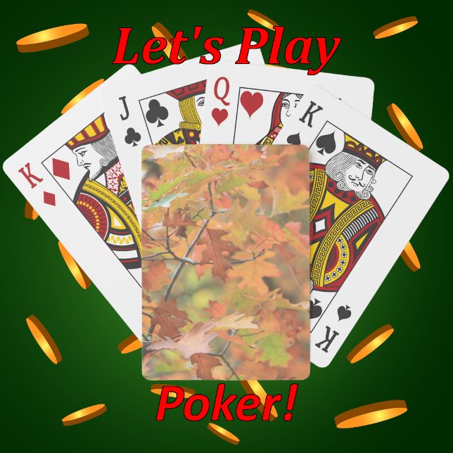 Baralho Folhas de queda brilhantemente coloridas (Criador carregado)