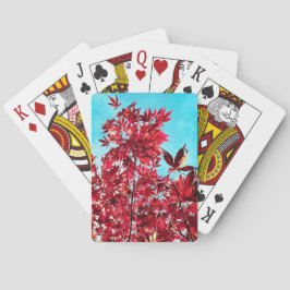 Baralho Folhas vermelhas