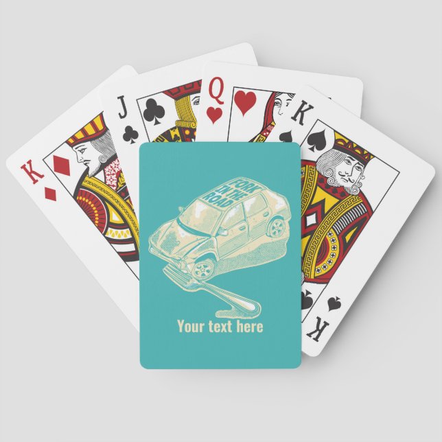 Baralho Fork no acidente de viação (Verso)