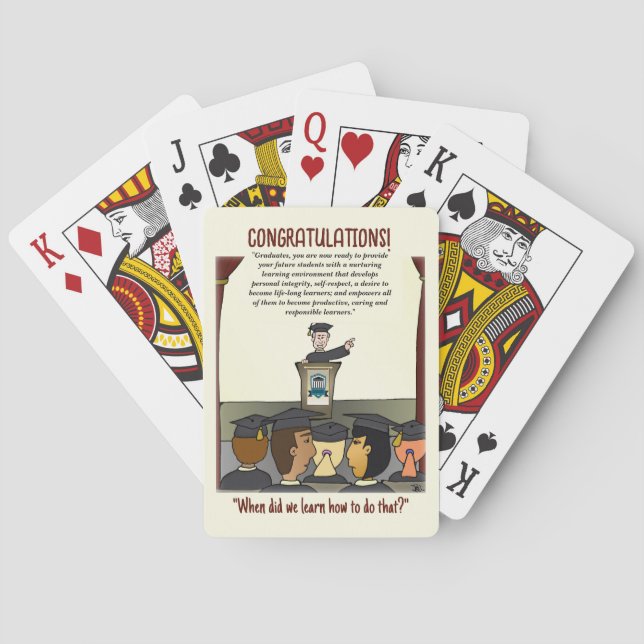Baralho Formados Jogando Cartas (Verso)