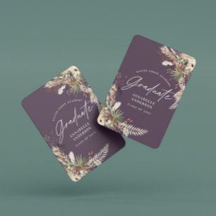 Baralho Formando pampas eucalyptus elegante roxo moderno