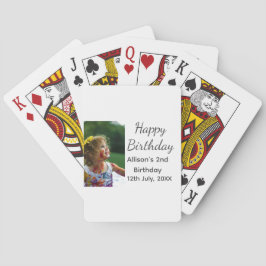 Baralho Foto: Apelido clássico moderno data feliz aniversá