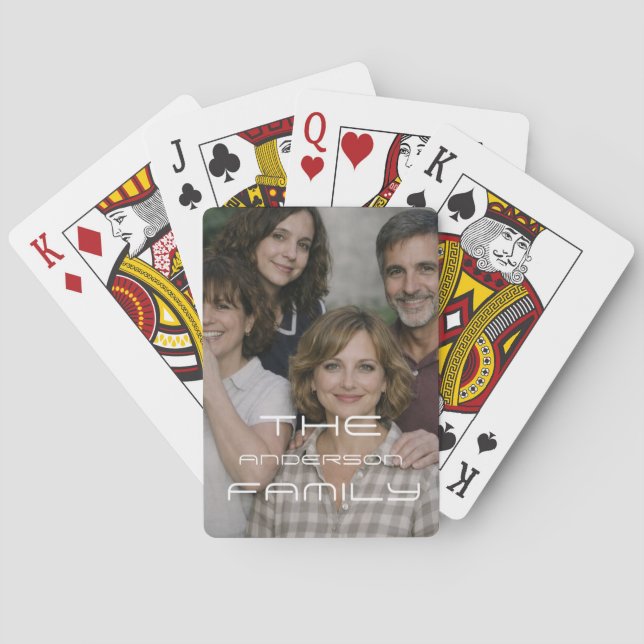 Baralho Foto - Cartas de Jogar com Texto Personalizado Ver (Verso)