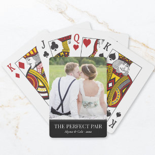 Baralho Foto de Casamento Personalizada Casal Perfeito