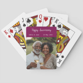 Baralho Foto do Aniversário Cartões de Poker Modernos
