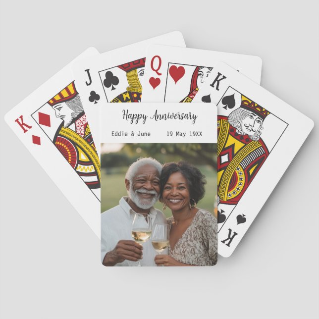 Baralho Foto do Aniversário: moderno Cartões de Poker Bran (Verso)