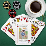 Baralho Foto Do Cartão De Reprodução Monograma Casamento S<br><div class="desc">Celebre em estilo com este casamento de na moda e muito tenente, salve a data jogando cartas. Este design é fácil de personalizar com o seu texto e fotografia e os seus convidados ficarão entusiasmados quando receberem estas datas únicas que poderão utilizar durante anos. A K & Q dos corações...</div>