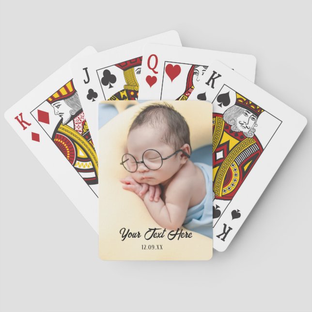 Baralho Foto do cheio - Cartões de Reprodução de Texto Per (Verso)