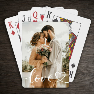 Baralho Foto Personalizada Coração de Amor
