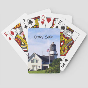 Baralho Foto personalizada da Casa de Luz de Cape Elizabet