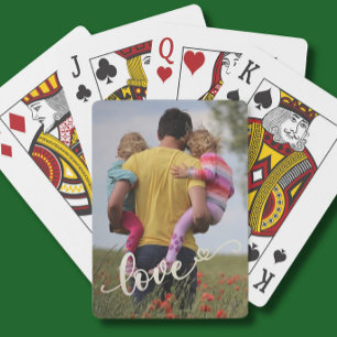 Baralho Foto personalizada da família Love