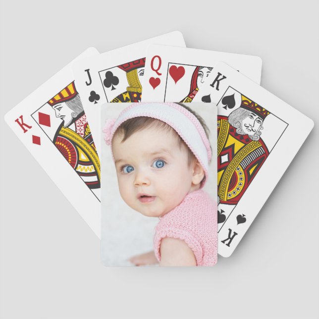 Baralho Foto Personalizada de Bebê/Criança (Verso)