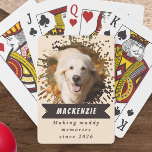Baralho Foto Personalizada de Cachorro Nome Divertido Com 