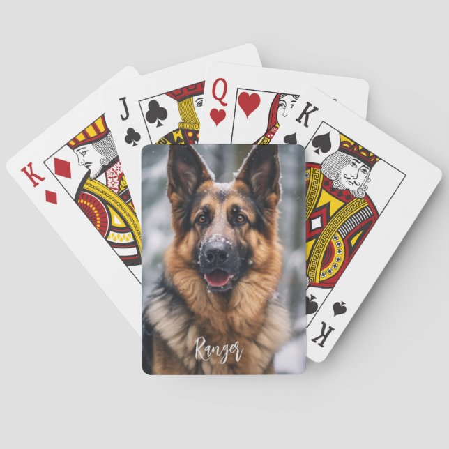 Baralho Foto personalizada do seu Pet com nome (Verso)