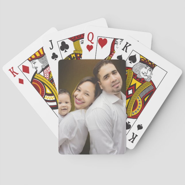 Baralho Foto personalizada personalizada Adicionar sua ima (Verso)
