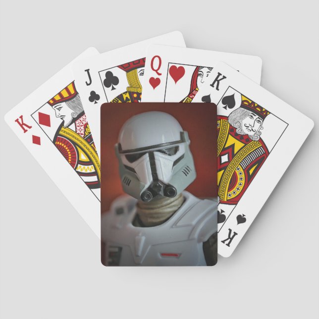 Baralho Fotografia de Toy de Sci-Fi no Espaço legal (Verso)