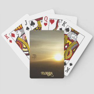 Baralho Fotografia Natural do Nascer do Sol em Manhã Nubla