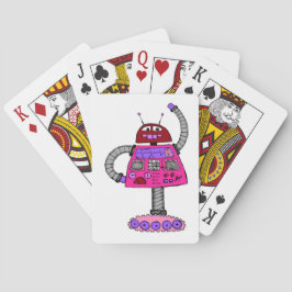 Baralho Frankie Robot: Rosa em branco