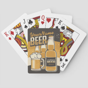 Baralho Frasco de Cerveja Personalizado Bar Repetitivo