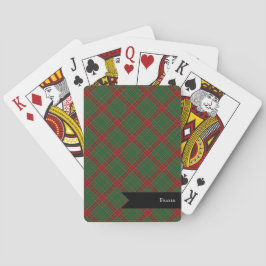 Baralho Fraser de Castle Leathers Xadrez de Tartã