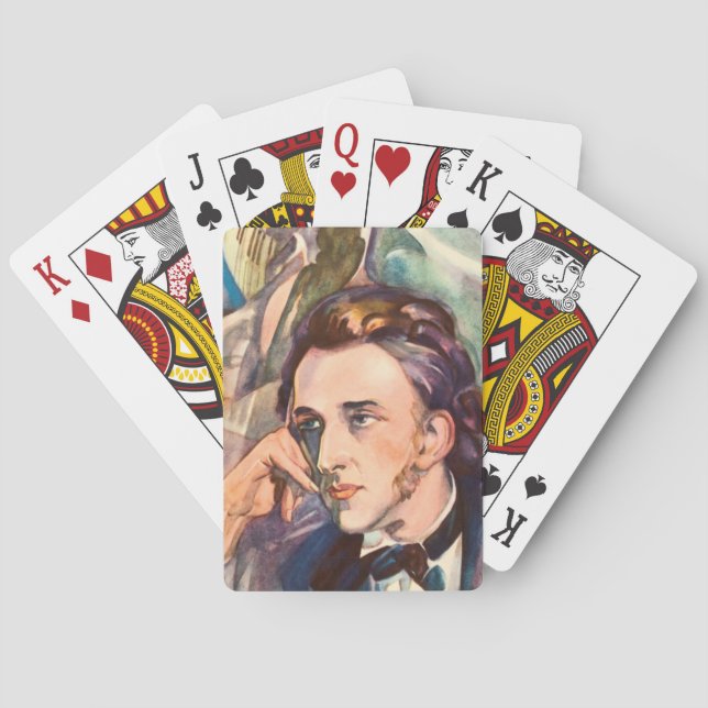 Baralho Frederic Chopin Composer Musical Retrato Familiar (Verso)