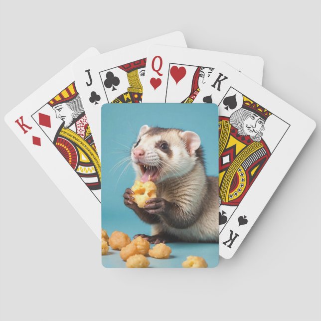 Baralho Fritas de queijo que comem ferret (Verso)