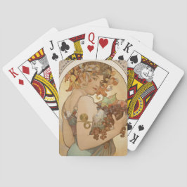 Baralho Fruta (Art Nouveau) (Retrato feminino) (Frutas)