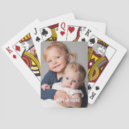 Baralho Full Vertical Photo Script Custom Text Poker Cards