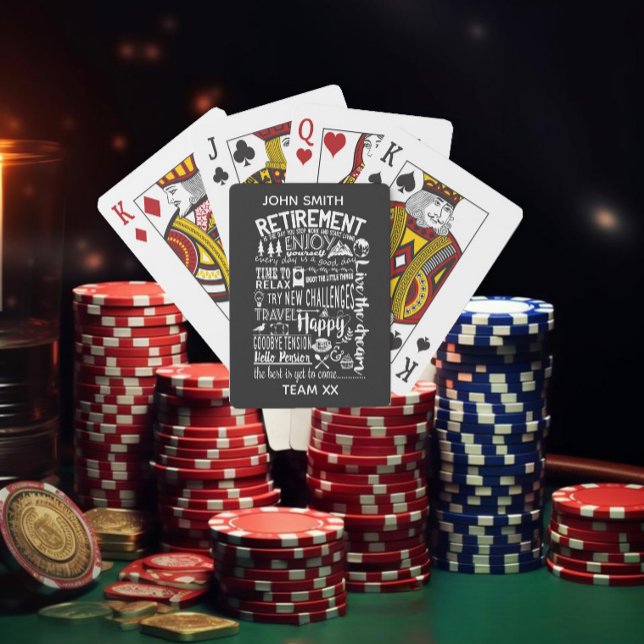 Baralho Fun Retirement Playing Cards | Custom Personaliz (Criador carregado)