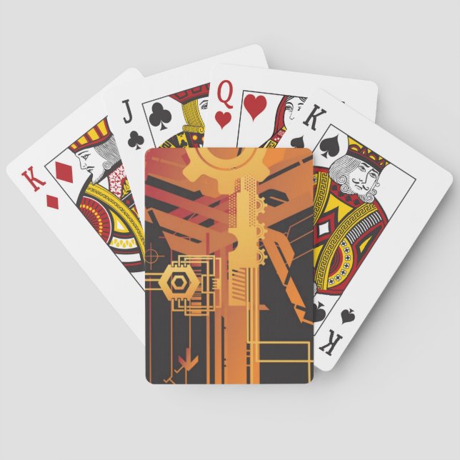 Baralho Fundo de intervalo mínimo técnico (Verso)