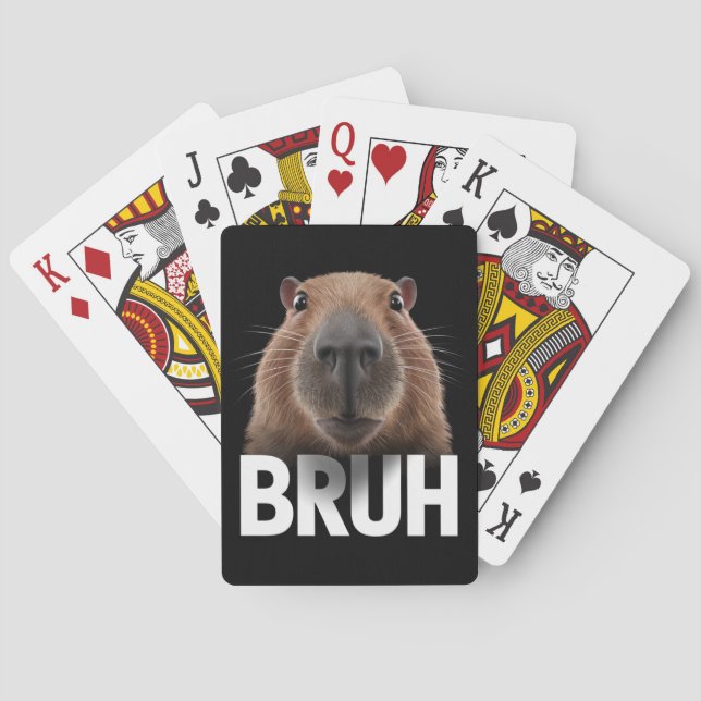 Baralho Funny Capybara Bruh (Verso)