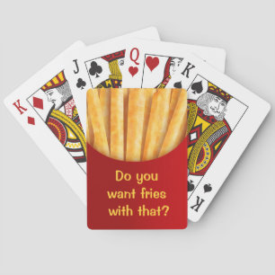 Baralho Funny Custom Playing Cards French Fries