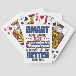 Baralho Funny Quote Bandeira Cubana Nacionalidade