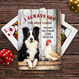Baralho Funny Scruffy Dog and Chicken