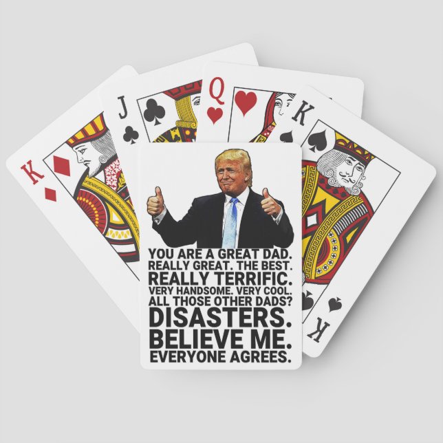 Baralho Funny Trump Father Birthday Card (Verso)