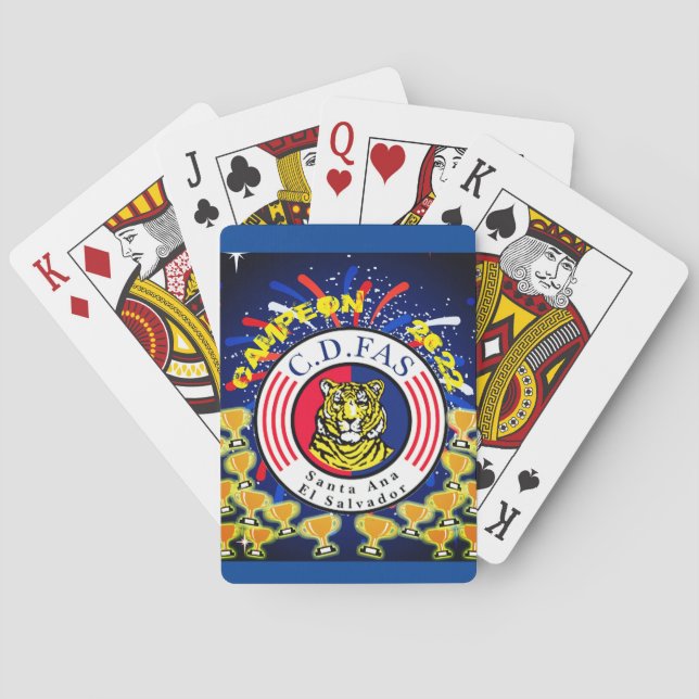 Baralho Futebol do FAS El Salvador 2022 C.D. (Verso)
