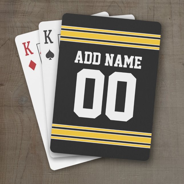Baralho Futebol Team Jersey com nome e número (Personalized Playing Cards)