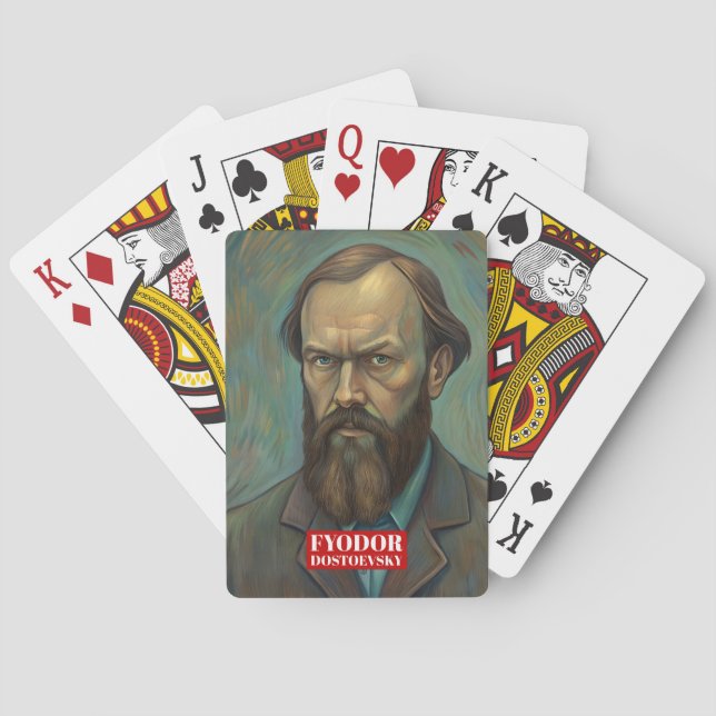 Baralho Fyodor Dostoevsky cita escritores russos (Verso)