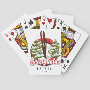 Baralho Gaiziņkalns Logotipo de ski da Letónia