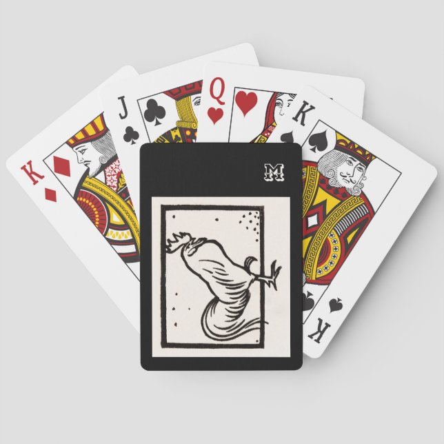 Baralho Galo de Galinhas Personalizado Preto (Verso)