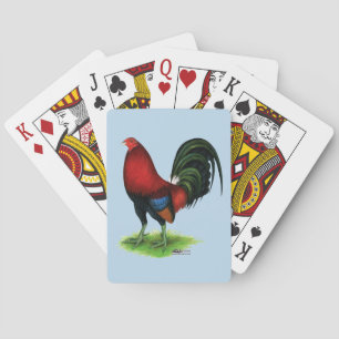 Baralho Gamecock: Vermelho escuro