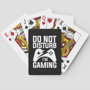 Baralho Gamer Gift Não Incomodar Estou Jogando