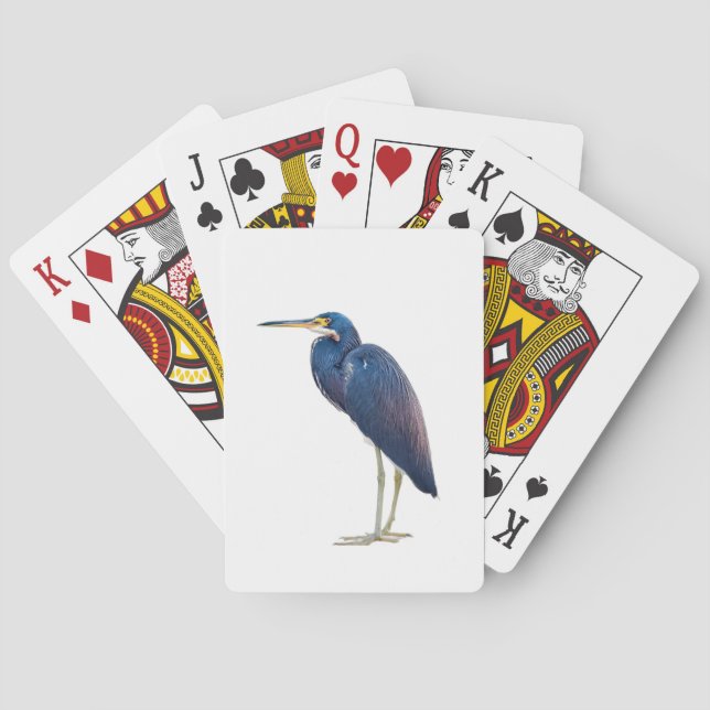 Baralho Garça-azul, capa para iPhone / iPad (Verso)