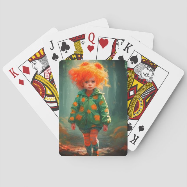 Baralho Garota de Cabelo Laranja (Verso)