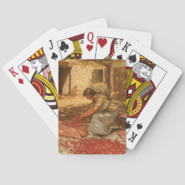 Baralho Garota Fazendo Cerejas na Provença (França)