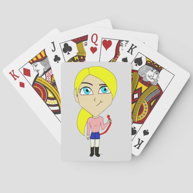 Baralho garota "ruim" chibi (Verso)