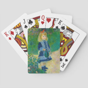 Baralho Garotinha de Renoir em azul com lata de água