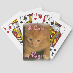 Baralho Gatinho "2 Jogadores Cute 4" Jogando Cartões