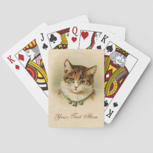 Baralho Gatinho bonito com os sinos na colar - para o
