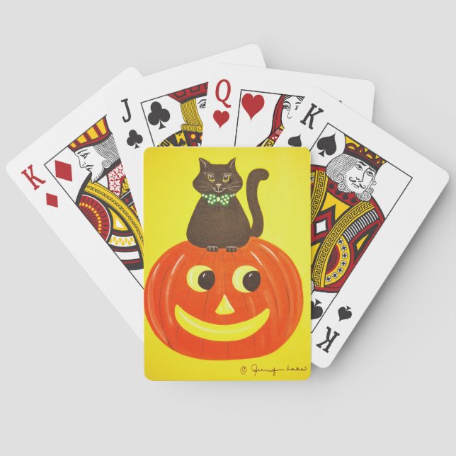 Baralho Gatinho de Gatinho Halloween (Verso)